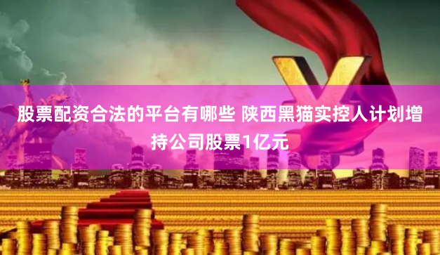 股票配资合法的平台有哪些 陕西黑猫实控人计划增持公司股票1亿元